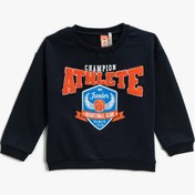 Resim Koton Erkek Bebek Lacivert Sweatshirt 3WMB10176TK 