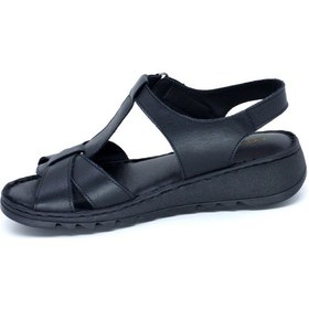 Resim Trendyshose D22-003 Deri Anatomic Kadın Sandalet 