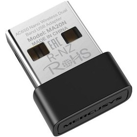 Resim Tp Mercusys Ma20n Ac650 Nano Wi-fi Usb Adaptör 