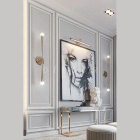 Resim Diecor Dekoratif Boyanabilir Montaja Hazır Polistren Duvar Çıta Seti 