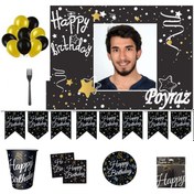 Resim Yetişkin Sparkling Confetti Happy Birthday Doğum Günü Süsleri Par +3 