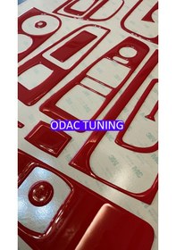 Resim Fıat Linea Kırmızı Özel Renk , Set Torpido Konsol Kaplama 