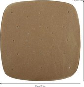 Resim Aramox Kare Buharlı Pişirici Kağıt Gömlekleri Yapışmaz Isıya Dayanıklı Hava Fritözü Pişirme için İdeal, 100 Adet (Orijinal Renk) 