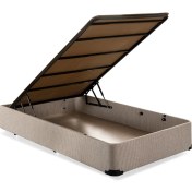 Resim Niron Baza - 120x200 cm Tek Kişilik Sandıklı Klasik Kumaş Baza 