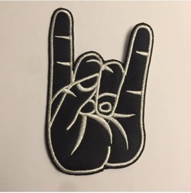 Resim Heavy Metal Logo Patches Peç Patch Arma ve Kot Yamaları 