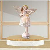 Resim Lijinxu Magideal Özel Pastoral Reçine Bebek Süsleri Keman-minnie 