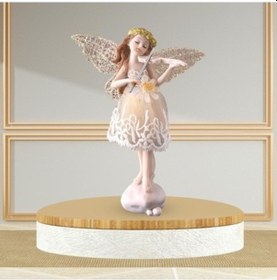 Resim Lijinxu Magideal Özel Pastoral Reçine Bebek Süsleri Keman-minnie 