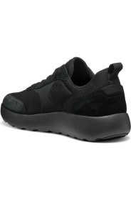 Resim Geox Erkek Siyah U Xtors D -Mesh + Suede Bağcıklı Deri Sneaker U55LFD01422C9999 
