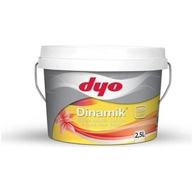 Resim Dyo 2,5lt Dinamik İpekmat Silikonlu Silinebilir İç Cephe Duvar Boyası 2647 2,5 L 
