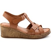 Resim Taba Leather Kadın Sandalet K05552006003 Taba 