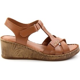 Resim Taba Leather Kadın Sandalet K05552006003 Taba 