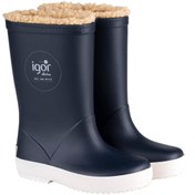 Resim IGOR W10207 Splash Nautico Borreguito Kürklü Yağmur Çizmesi Lacivert 