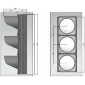 Resim İleri Trafik 300 mm Power Ledli Oto Sinyal Verici, Trafik Lambası 
