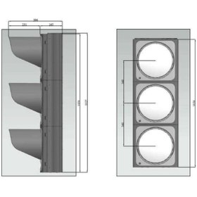 Resim İleri Trafik 300 mm Power Ledli Oto Sinyal Verici, Trafik Lambası 