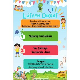 Resim Hayır [ Istediğiniz Ismi Yazıyoruz ] Grayder 0-8 Yaş Çocuk Sırt Çantası, Anaokulu-Kreş Sırt Çantası 