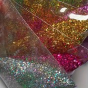 Resim 10g Karışık Iridescent Hexagon Hologram Flash Sequins - Canlı Epoksi Reçine Doldurulmuş, 10 Renk, Güçlendirilmemiş, Takı Süslemesi, El Sanatları, Reçine, Parti Süslemeleri, Pilsiz 