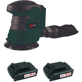 Resim Klpro Klez18-20 18v/2.0ah. 125mm Çift Akülü Şarjlı Eksantrik Zımpara 