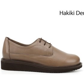 Resim Gönderi R Vizon Antik Bağcıklı Dolgu Taban Hakiki Deri Ayakkabı Vizon 