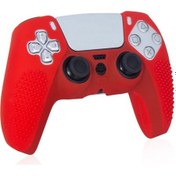 Resim Ps5 Dualsense Düz Renkli Silikon Koruyucu Kılıf Kırmızı 