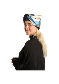 Resim Hürrem Bone Krem Pratik Hazır Geçmeli Tesettür Bone İpek Desenli 2410 40 Krem 