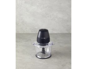 Resim Özbience Pratik ve Dayanıklı Elektrikli Mutfak Doğrayıcı, Şık Siyah Renk 