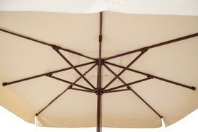 Resim Rehome SE 300x300/8 Kare Avokado Klasik Şemsiye (50kg Beton Ayak) (200gr Krem Polyester) 