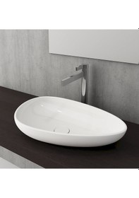 Resim Bocchi Etna Çanak Lavabo 58 CM -Parlak Beyaz 1114-001-0125 