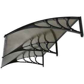 Resim Kapı Üstü Pratik Sundurma 240 X 100 cm Siyah 