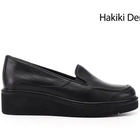 Resim Diğer Kadın Siyah Dolgu Taban Hakiki Deri Ayakkabı Gdza134m0389 Siyah 