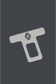 Resim KARAHASANOĞLU MAKİNE Evrensel Uyumlu Klips (2 Adet) Renault Logo - Evcil Hayvan ve Eşya Bagaj Taşıma Yardımcısı - Beyaz 