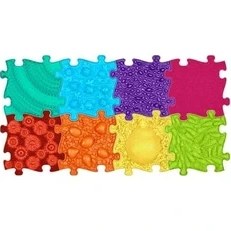 Resim Mena Rise Muffik Rainbow Set - Gökkuşağı Seti - Çocuk ve Yetişkinler Için 8'li Ortopedik Duyu Matı - Gelişim ve Terapi Amaçlı Renkli Aktivite Matı 