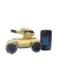 Resim Uzaktan Kumandalı Duman Çıkaran Su Topu Atan Tank Işıklı 24 Cm 