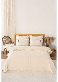 Resim Rivaistanbul Şampanya Gloria Wellsoft Çift Kişilik Battaniye Krem 