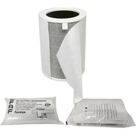 Resim Nisar Store Faf Fresh Air Filter 10 Adet Smart Purifier 4 Pro Ile Uyumlu Filtre Üstüne Uyumlu Gümüş Iyonlu Elektrostatik Toz Tutucu Ön Filtre 