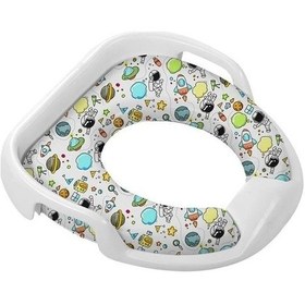 Resim Softy Jumbo Kids Çocuk-bebek Yanlardan Tutmalı Yumuşak Süngerli Klozet Kapağı Adaptörü 