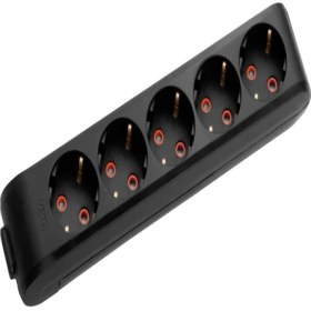 Resim Viko Siyah Beşli Topraklı Klemensli 