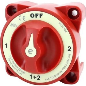 Resim Mr-275e-2 Akü Devre Kesici Şalteri 350a 3p 12-48v On-off 1+2 Çift Devreli 