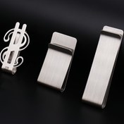 Resim 1 adet Para Klipsi Nakit ve Kredi Kartları için Erkekler için Para Tutucu Klips, Minimalist Para Klipsi Kredi Kartı Tutucu Cüzdan Paslanmaz Çelik Para Klipsi 