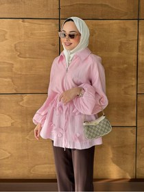 Resim Shine Papatyalı Tunik Pembe - 42 