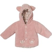 Resim Andywawa Kız Bebek Leopar Desenli Pembe Yumuşak Mont AC22078Rep 