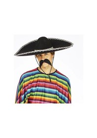 Resim Mey İthalat Sombrero Meksika Şapkası Mariachi Gümüş Şeritli Yetişkin Boy Diğer 