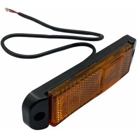 Resim 12-24v Krone Tipi Yan Sinyal Lamba 3-ledli Kablolu Turuncu 