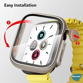 Resim Microsonic Apple Watch Series 6 44mm için Kılıf Apple Watch Ultra Dönüştürücü Ekran Koruyucu Kasa Yıldız Işığı [Watch Series 6 44mm ile Uyumlu Kılıf - Yıldız Işığı] 