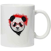 Resim Kupa Bardak Gözlüklü Panda 