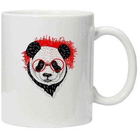 Resim Kupa Bardak Gözlüklü Panda 