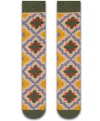 Resim Yeşil Retro Renkli Kadın Çorap Yeşil 