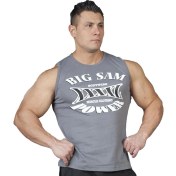 Resim Big Sam Gym Antrenman Atleti Kolsuz Spor T-Shirt 