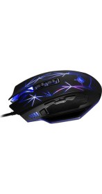 Resim MF PRODUCT Siyah Strike 0267 Işıklı Ağırlık Ayarlı Kablolu Gaming Mouse 