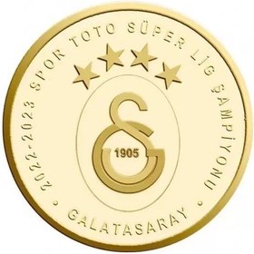 Resim Galatasaray 23.şampiyonluk Gümüş Üzeri Altın Kaplama Hatıra Paras 