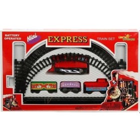 Resim Tren Oyuncak Mini Express Eğitici - Tren Seti - Makaslı Tren Seti 